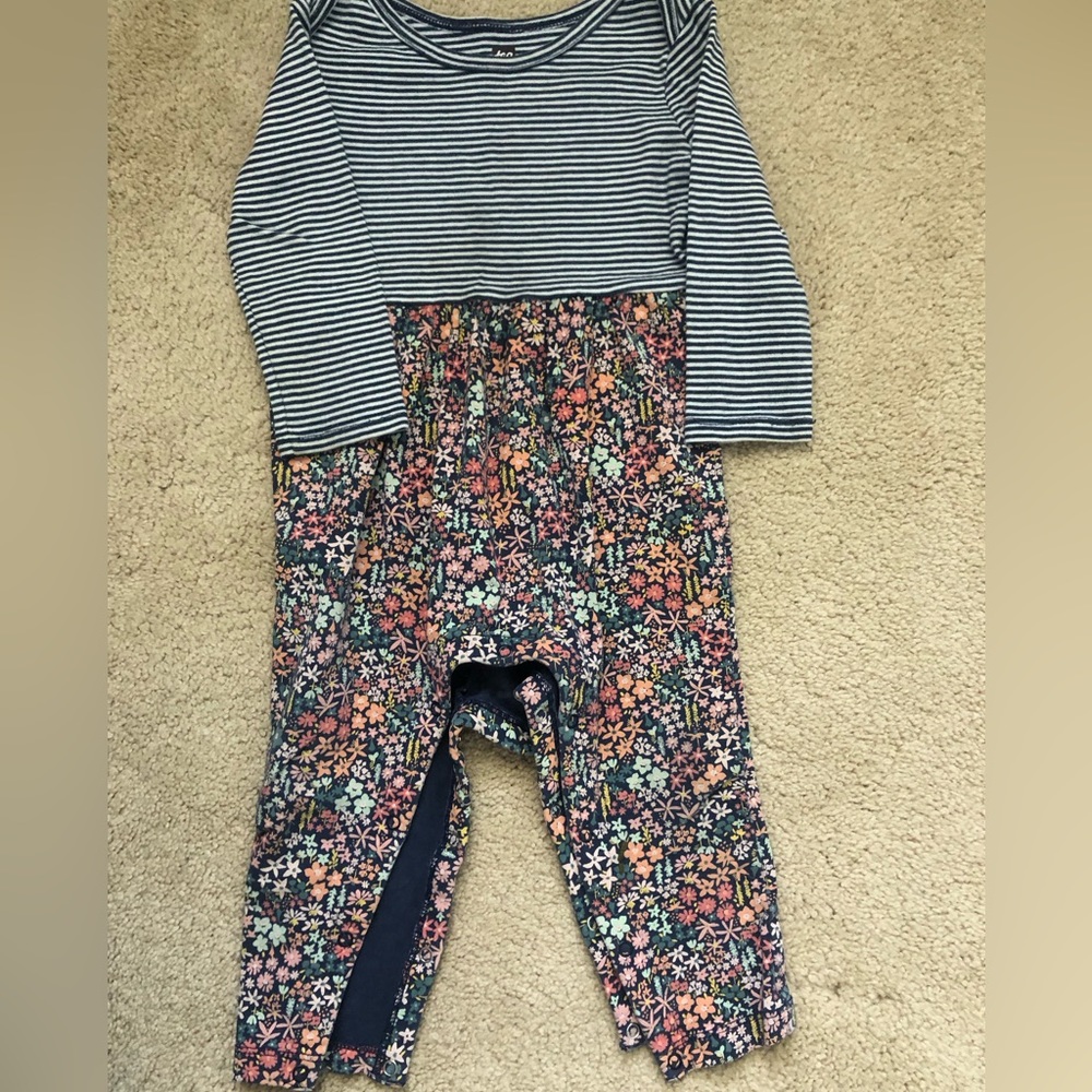 Tea collection long sleeve romper 12-18m